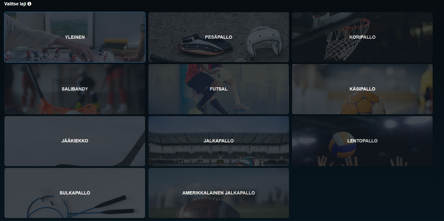 Areno tulostaulujärjestelmä monilajituki