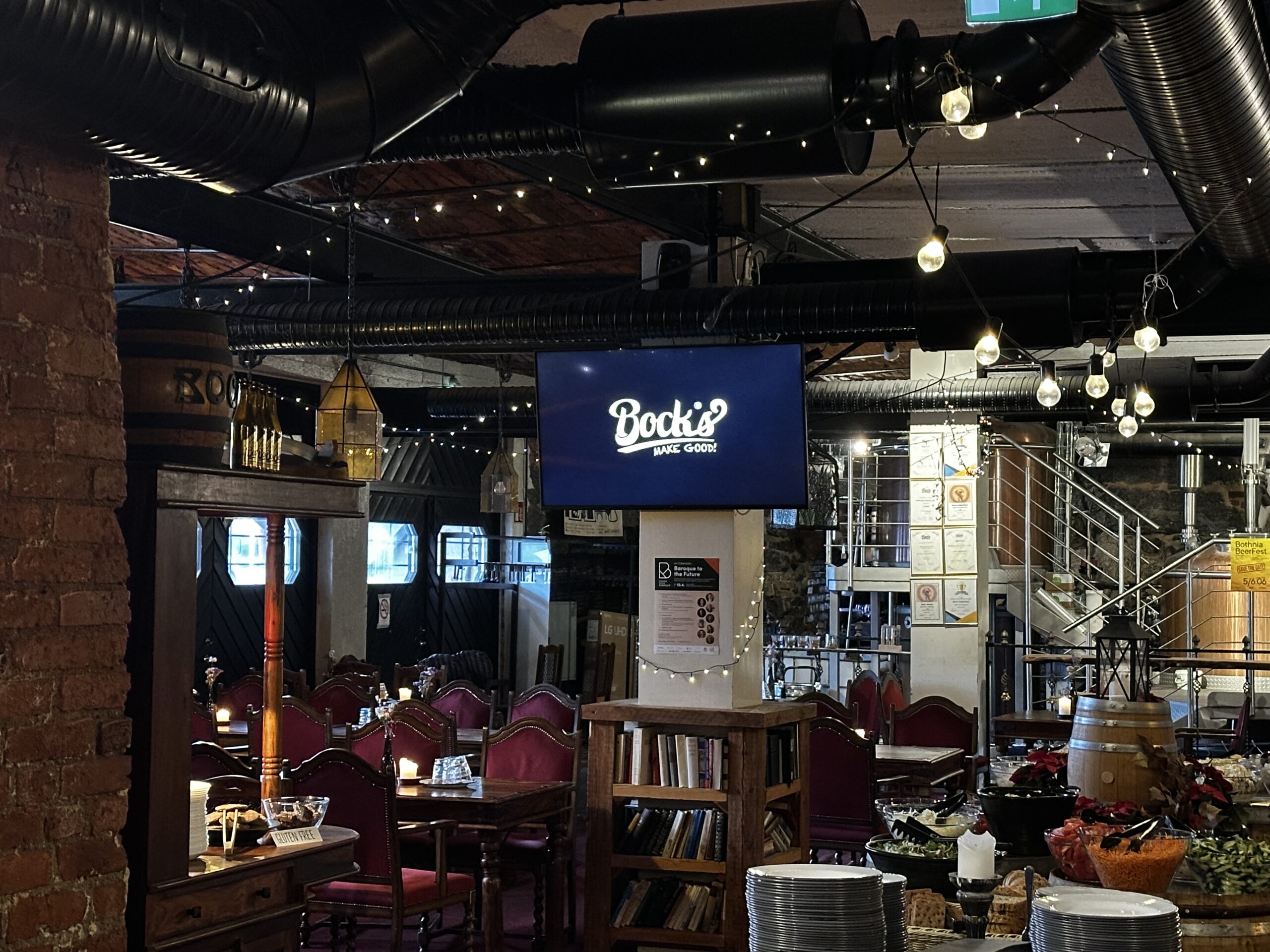 Mainosnäytöt ravintoloihin