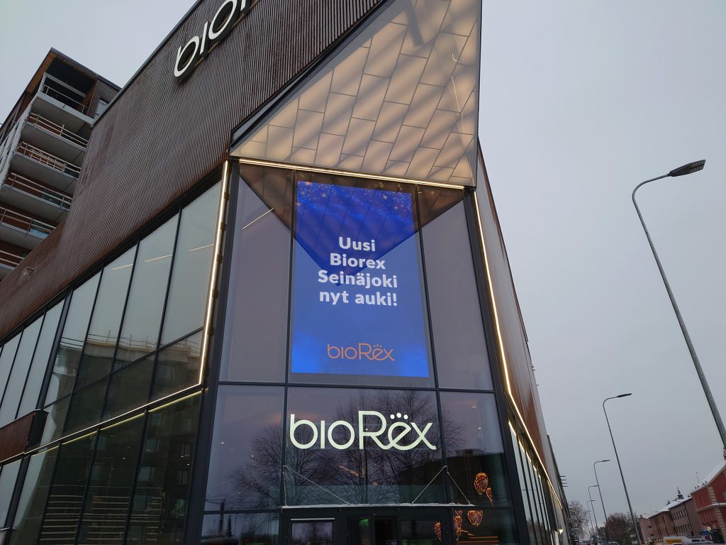 Biorex led-screen sisällönhallinta